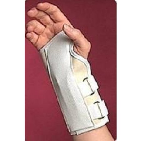 Scott Specialties Cockup Splint Canvas Right Hand White Large - 3957 WHI LGR