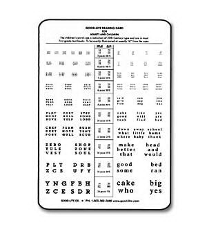Good-Lite Dr. Good's Near Vision Reading Card 14 Inch - 724000