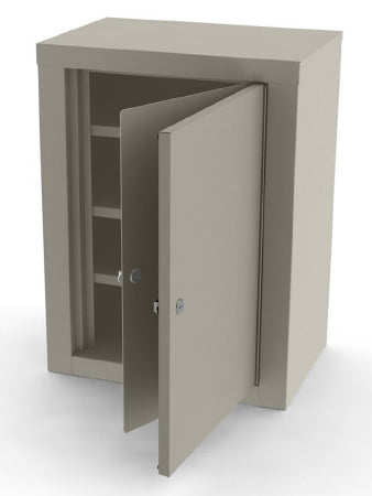 UMF Medical Narcotic Locker Wall Mount 20 Gauge Steel 3 Shelf Cam-style, 2 Key Locks - 7780-COLOR