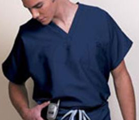 Fashion Seal Uniforms Scrub Shirt Small 1 Pocket Short Sleeves Unisex - 78737-S