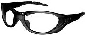 Alimed Viper Radiation Protection Glasses Wraparound Clear Tint Black Frame Over Ear Small / Medium - 936846/BLACK/NA