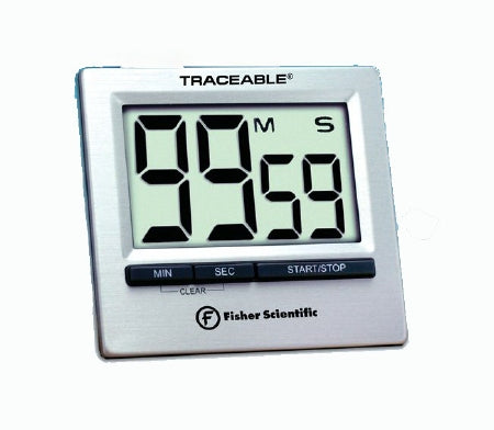 Traceable - Electronic Alarm Timer Easel Stand, Magnet Back 100 Minutes Digital Display - 02261839