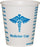 Solo Cup Solo Graduated Medicine Cup 3 oz. Medical Print Wax Coated Paper Disposable - R3-43107