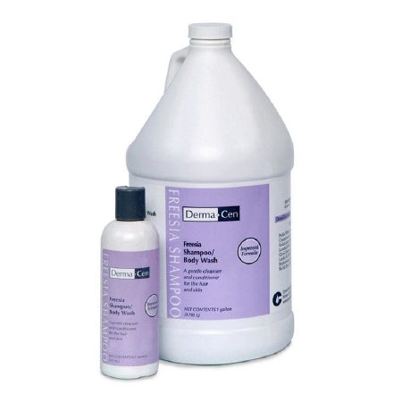 Central Solutions DermaCen Shampoo and Body Wash 250 mL Dispenser Refill Bag Freesia Scent - DERM23066-1250