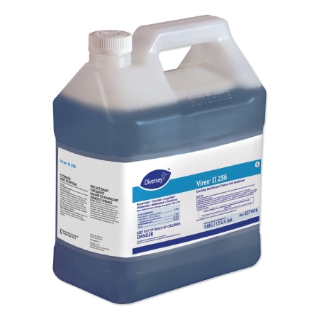 Diversey Virex II 256 - Surface Disinfectant Cleaner Quaternary Based Command Center Dispensing System Liquid Concentrate 1.5 gal. Jug Mint Scent NonSterile - DVS5271416