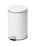 Clinton Industries Round Series Trash Can 20 Quart Round White Steel Step On - TR-20W