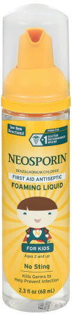 J & J Sales Neosporin First Aid Antibiotic 2.3 oz. Foam Bottle - 31254793657
