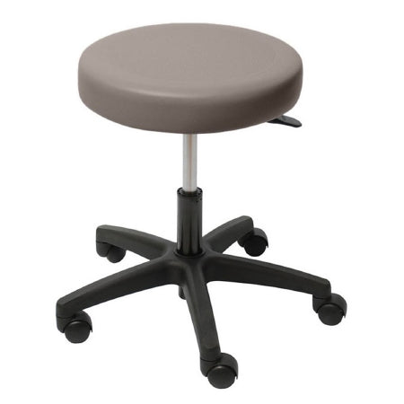 UMF Medical Ultra Comfort Stool Air Spring Height Adjustment 2 Inch Twin Wheel Carpet Casters Sand Gray - 6749SN