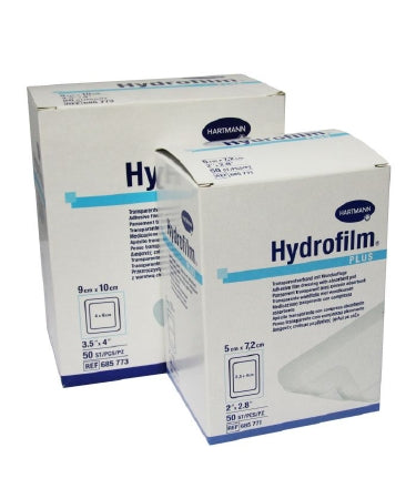 Hartmann Hydrofilm Plus Transparent Film Dressing with Pad Rectangle 2 X 2-4/5 Inch 4 Tab Delivery Without Label Sterile - 685770