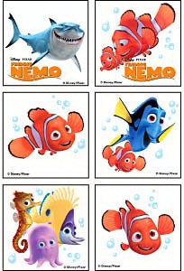 Medibadge Medibage 144 Per Unit Finding Nemo Temporary Tattoo 1.75 Inch - 6104