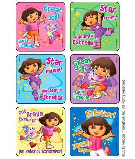 Medibadge Disney 75 Per Unit Dora - Super Star Patient Sticker - M2193