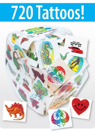 Medibadge Kids Love Stickers 720 Per Unit Assorted Images Temporary Tattoo 1.5 X 1.75 Inch - TTA