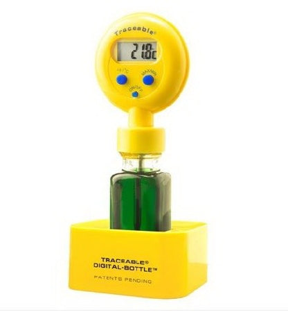 Control 3 Holdings LLC Traceable Refrigerator / Freezer Thermometer Fahrenheit / Celsius -22° to 122°F Bottle Probe Free-standing Battery Operated - 4426