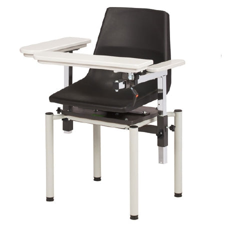 SC Series - Blood Drawing Chair Flip Up Arm Black - 6040-P
