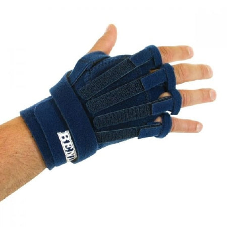 Patterson Medical Supply W-701 Nerve Splint Hand Based Radial Right Hand Navy Blue Medium / Large - 566454