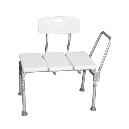 Classics - Bath Transfer Bench Removable Arm Rail 17-1/2 to 23-1/2 Inch Seat Height 300 lbs. Weight Capacity - FGB15577 0000