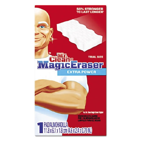 Lagasse Mr. Clean Magic Eraser Extra Power Cleaning Pad Heavy Duty White NonSterile Melamine Foam 7/10 X 2-2/5 X 4-3/5 Reusable - PGC16449