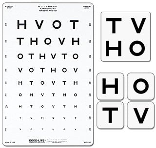 GOOD-LITE - Eye Chart Good-Lite 10 Foot Measurement Acuity Test - 600704