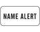 Shamrock Scientific Shamrock Pre-Printed Label Communication Fill In NAME ALERT White 3/4 X 1-1/2 Inch - NL-120