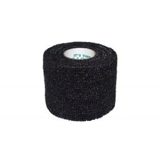 Andover Coated Products Powerflex Cohesive Bandage PowerFlex 2 Inch X 6 Yard Standard Compression Self-adherent Closure Black NonSterile - 3720BK