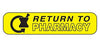 Indeed - Pre-Printed Label Auxiliary Label Yellow Paper Return To Pharmacy Black Safety and Instructional 3/8 X 1-5/8 Inch - 2051