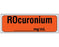 Shamrock - Drug Label Anesthesia Label ROCuronium / _____ mg / mL Orange 1/2 X 1 Inch - SA-2214-PRE