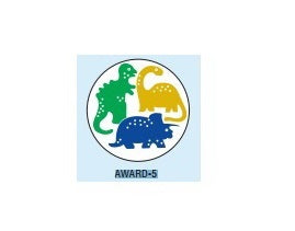 Shamrock Scientific 200 Per Unit Dinasours Sticker - AWARD-5