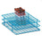 Market Lab Inc Test Tube Rack 108 Place 10 mL Tube Size Blue 2-1/2 X 7-1/4 X 9-1/2 Inch - 1086