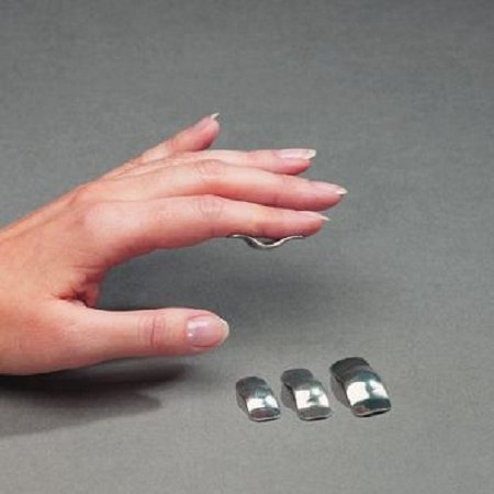 Patterson Medical Supply Finger Splint Mallet Metal Finger Silver Small - 554559