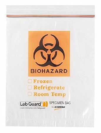 Fisher Scientific Lab Guard Biohazard Specimen Bag Clear Polyethylene 4 X 6 Inch - 22306325