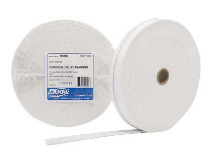 Dukal - Wound Packing X-Ray Detectable Cotton Non-impregnated 1 Inch X 100 Yard 10 Count NonSterile - 9903X