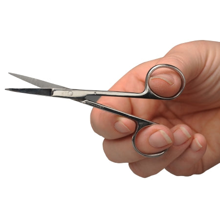 ADC - Iris Scissors 4-1/2 Inch Length Floor Grade Stainless Steel NonSterile Finger Ring Handle Straight Sharp Tip / Sharp Tip - 3424