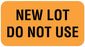 United Ad Label UAL Pre-Printed Label Instructional Label NEW LOT DO NOT USE Fluorescent Orange 7/8 X 1-5/8 Inch - ULQC202