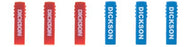 Dickson Company - Authentic Pens 3 Red, 3 Blue - P246