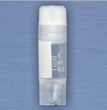 Globe Scientific CryoClear Cryogenic Vial Thermoplastic Elastomer 1 mL Screw Cap - 3010