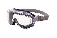 Uvex Flex Seal - Safety Goggles Anti-fog Coating Clear Tint Polycarbonate Lens Navy Blue Frame Elastic Strap One Size Fits Most - 33002-546