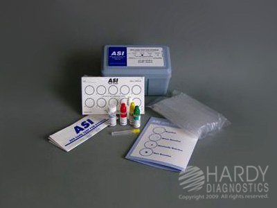 ASI - Rapid Test Kit RPR Card Test Syphilis Screen Serum / Plasma Sample 100 Tests - Hardy Diagnostics - 900100