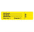 Market Lab - Pre-Printed / Write On Label Advisory Label Yellow Paper Date Rec'd __________ / Date Opened __________ / Expiration Date _________ / Room Temp, Refrigerator, LOT NO. Black Quality Control Label 0.87 X 3-1/2 Inch - 8034