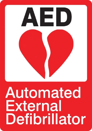 Medical Safety Systems - Wall Sign First Aid Sign AED - 815-01050124