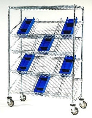 Lakeside Manufacturing Suture Cart 18 X 48 X 60 Inch 4 Shelves - R184854SSC