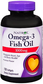 Natrol Inc Natrol Oemga 3 Omega 3 Supplement Fish Oil 1000 mg Strength Softgel 150 per Bottle - 4746904040