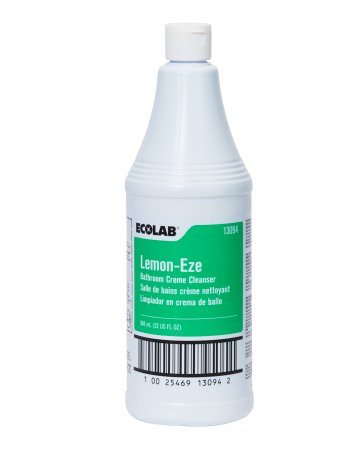Ecolab Lemon-Eze Surface Cleaner Cream 32 oz. Bottle Lemon Scent - 6113094