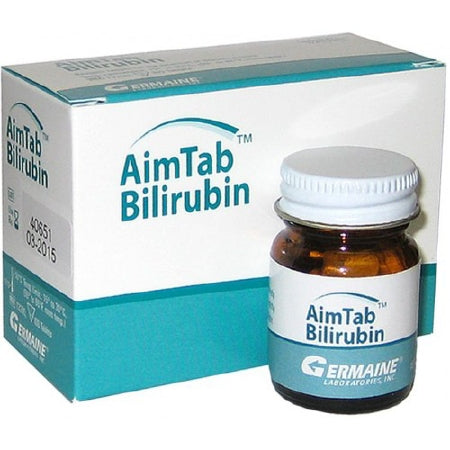 Germaine Laboratories Inc AimTab Test Reagent Hepatic / General Chemistry Bilirubin Urine Sample CLIA Waived 300 Tests - 13200