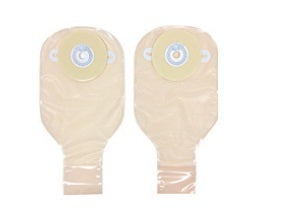 Nu-Hope Laboratories - Ostomy Pouch One-Piece System 11 Inch Length Drainable Convex, Pre-Cut - 7413-C