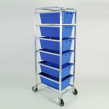 Health Care Logistics - Rolling Rack Aluminum 19 X 27 X 71 Inch Blue - 12925