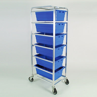 Health Care Logistics - Rolling Rack Aluminum 19 X 27 X 71 Inch Blue - 12925