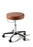 Ritter 276 Classic Series - Air Lift Exam Stool Backless Pneumatic Height Adjustment 5 Casters Shadow Gray - 276-201-232