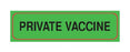 UAL - Pre-Printed Label Auxiliary Label Green Paper Private Vaccine Black Confidential 5/16 X 1-1/4 Inch - UL356435V