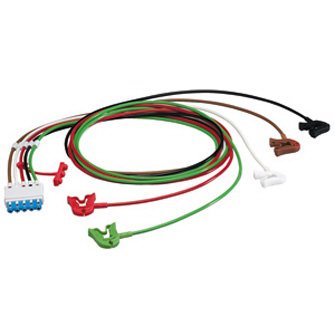 Philips Healthcare - ECG Cable Set 1.6 Meter, 5-Leads, With Grabber For M1663A, M1949A, M1976A - 989803125841