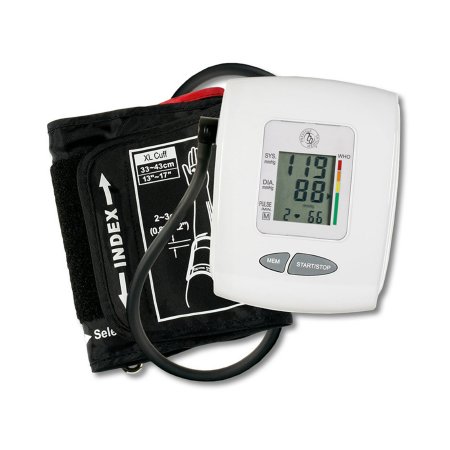 HealthSmart - Digital Blood Pressure Monitor 1-Tube Automatic Adult Large Cuff - HM-30-OB